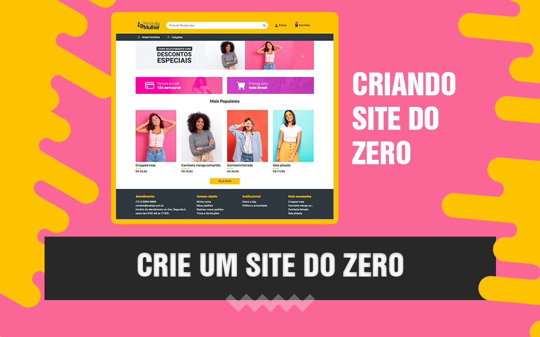 Como criar um site do zero Html5 e Css3 ❤️